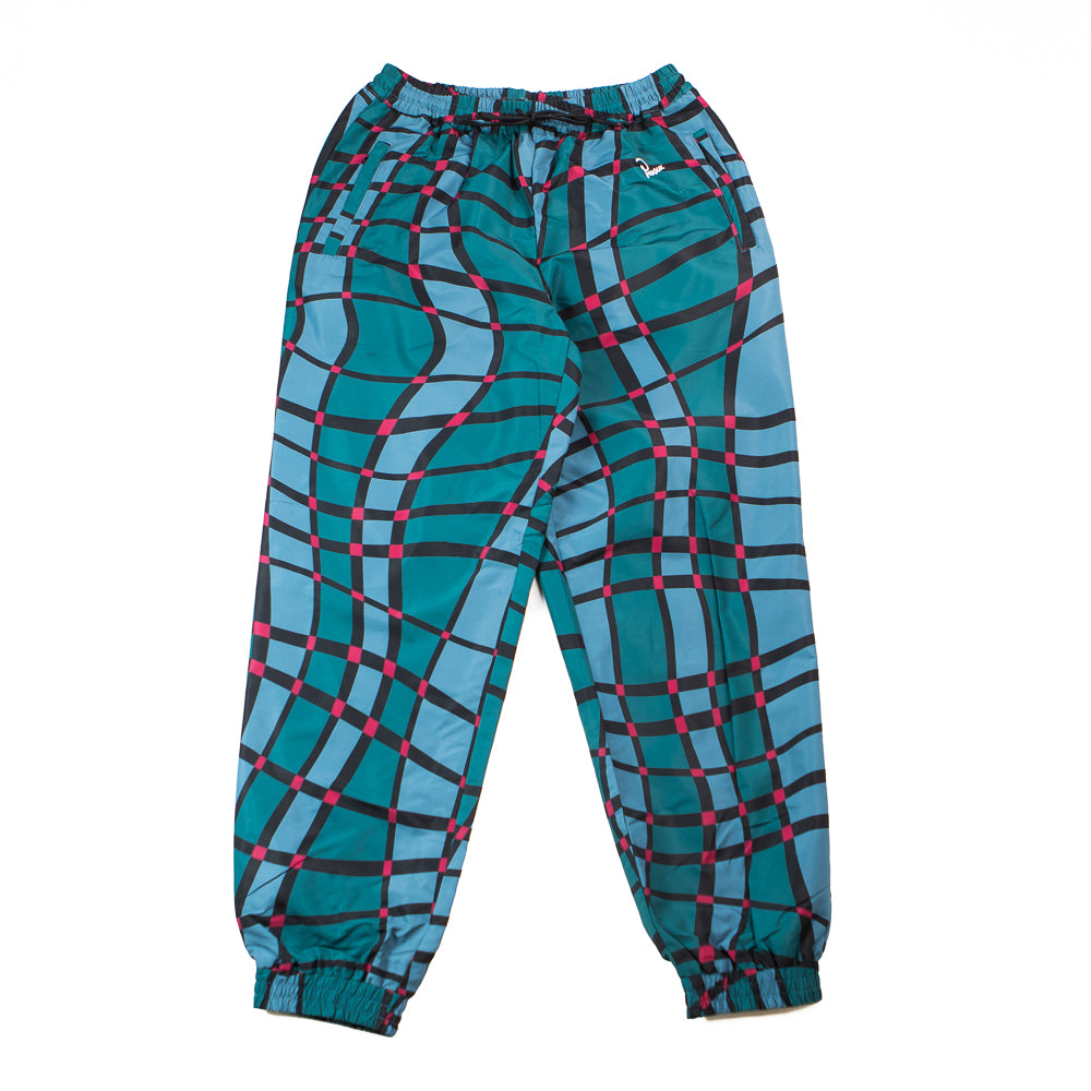 Squared Waves Pattern Track Pants (Multi Check)