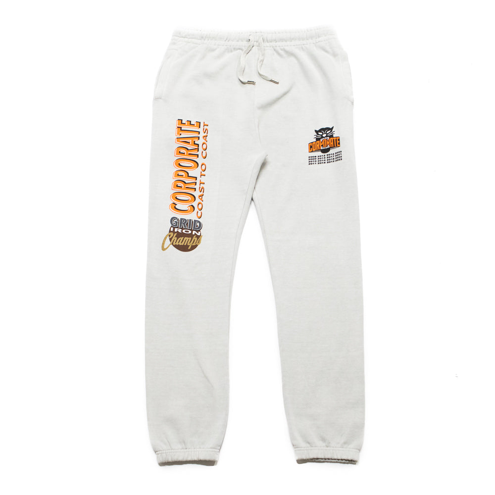 Mitchell Ness Corporate x M N Gridiron Champs Sweatpants Light Grey