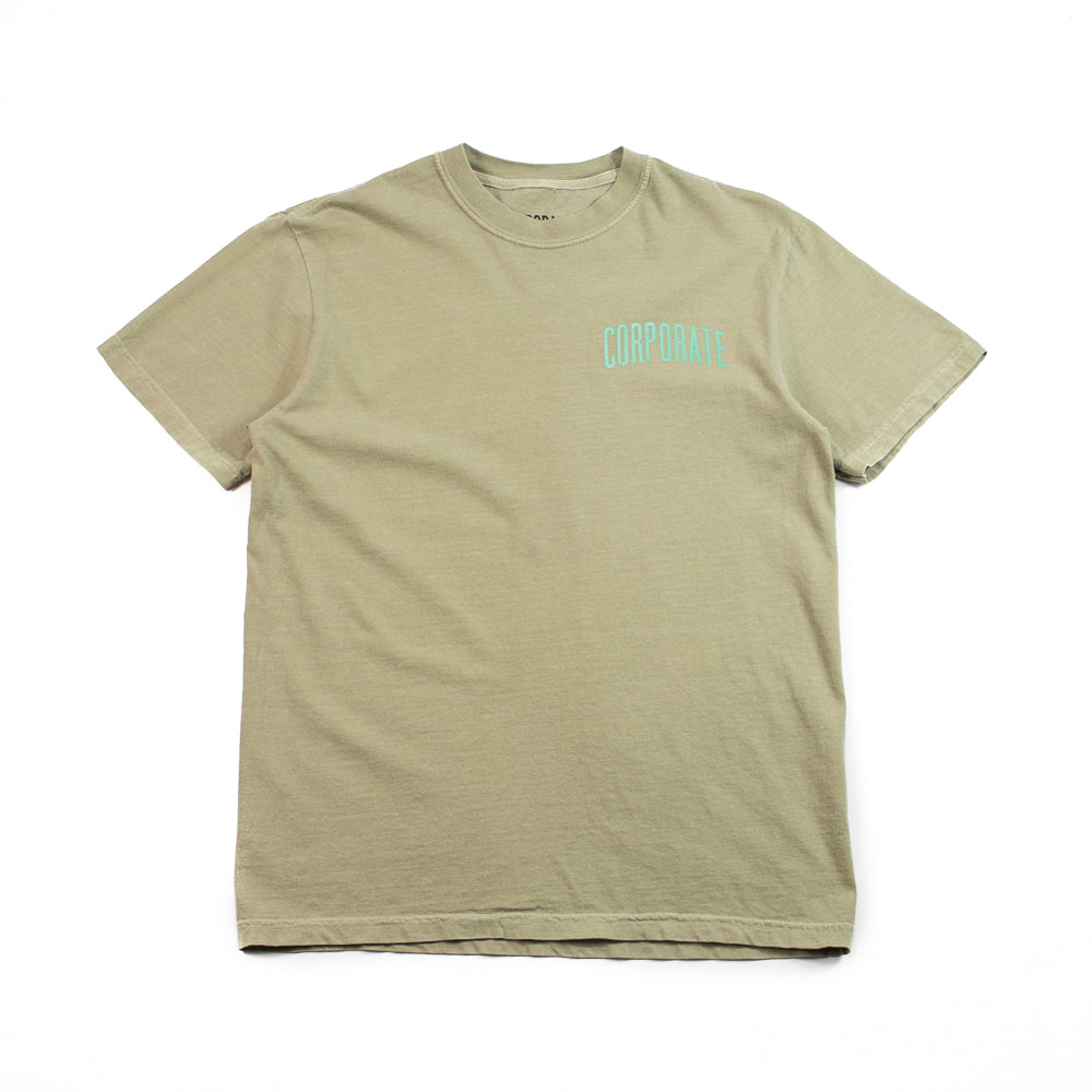 Corporate Standard Tee (Khaki/Teal)