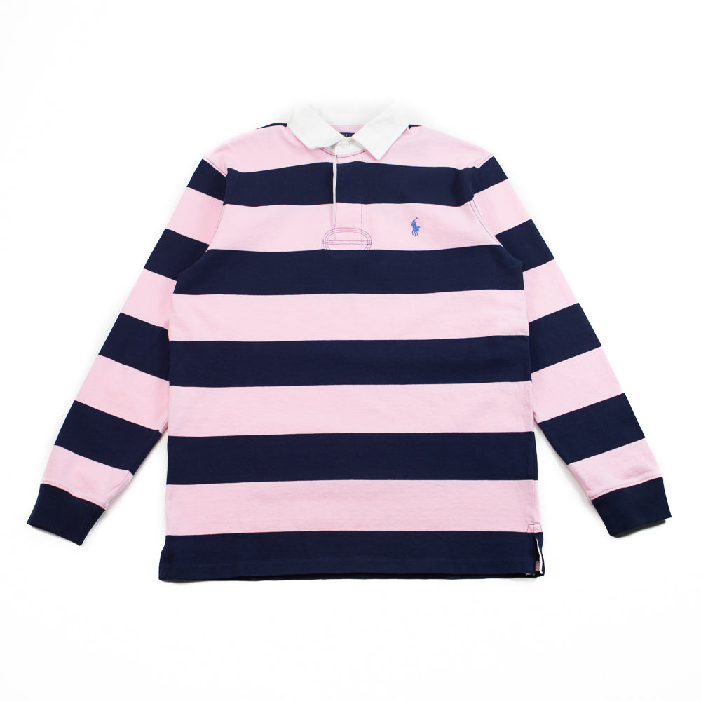 The Iconic Rugby Shirt (Carmel Pink/Newport Navy) – Corporate