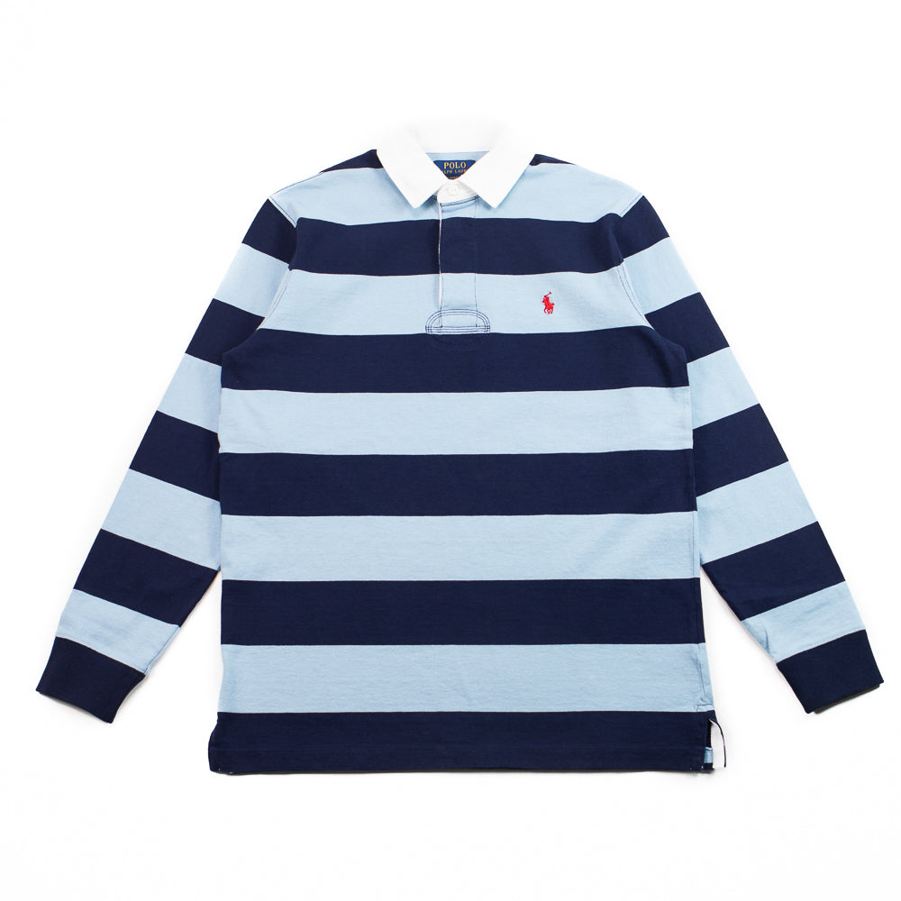 The Iconic Rugby Shirt (Powder Blue/Newport Navy) – Corporate