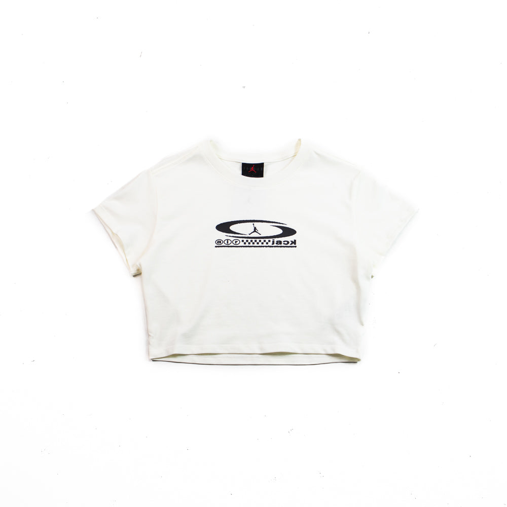 Wmns Jordan x Travis Scott Cropped Tee (Sail/Black) – Corporate