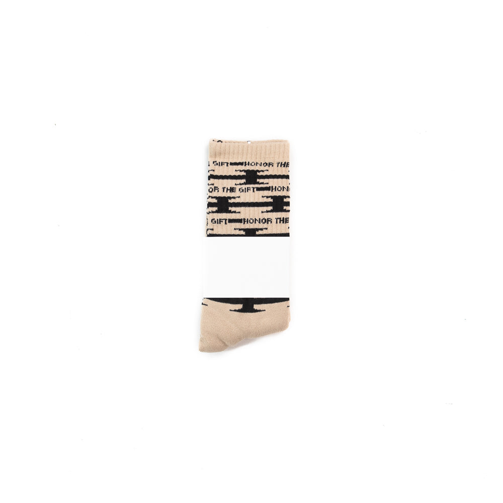 H Wire Ribbed Sock (Cream)