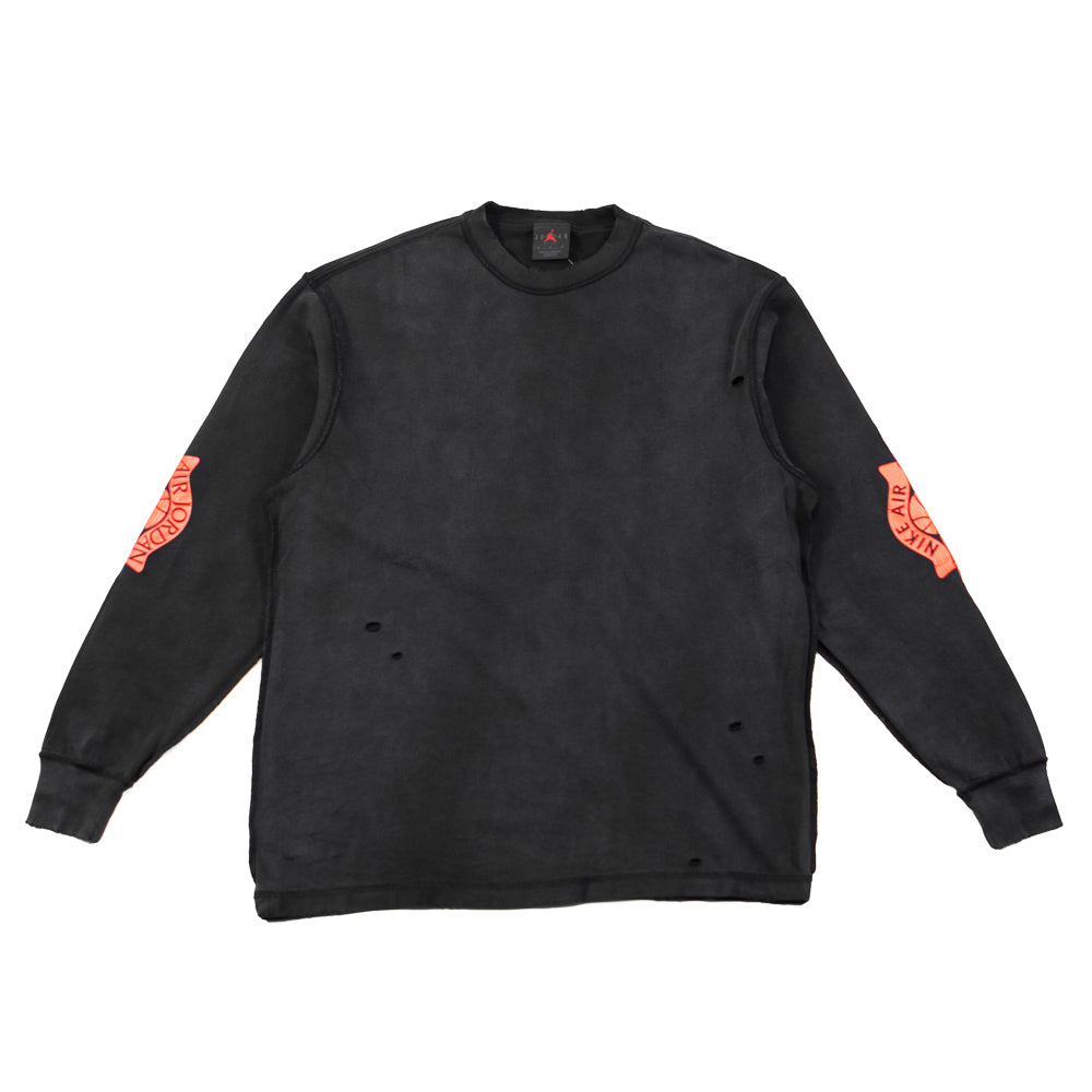 Jordan Rare Air Men's Long-Sleeve T-Shirt (Black/Chile Red