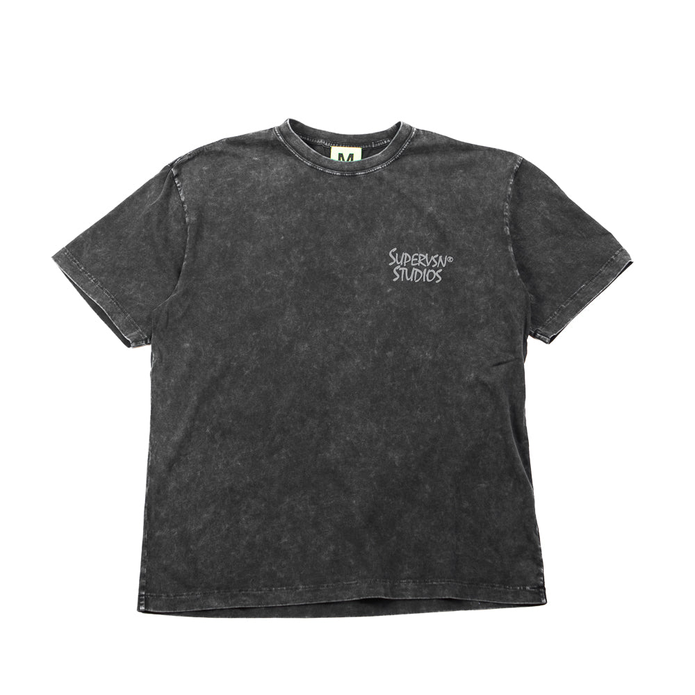Long Sleeve Acid Wash Thermal Crew Tee