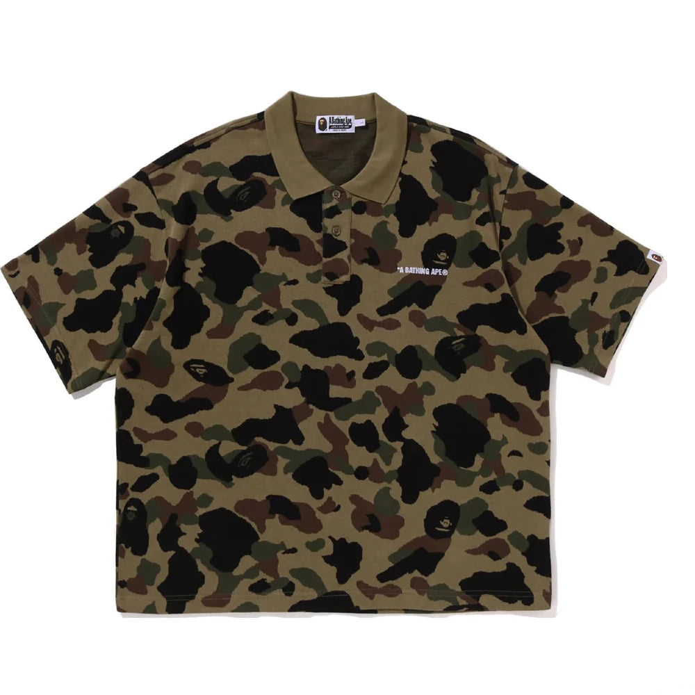 1ST CAMO RELAXED FIT POLO SHIRT (GREEN) – Corporate