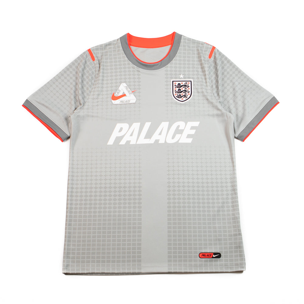 Palace x England Academy Pro Short-Sleeve Top (Pewter Grey