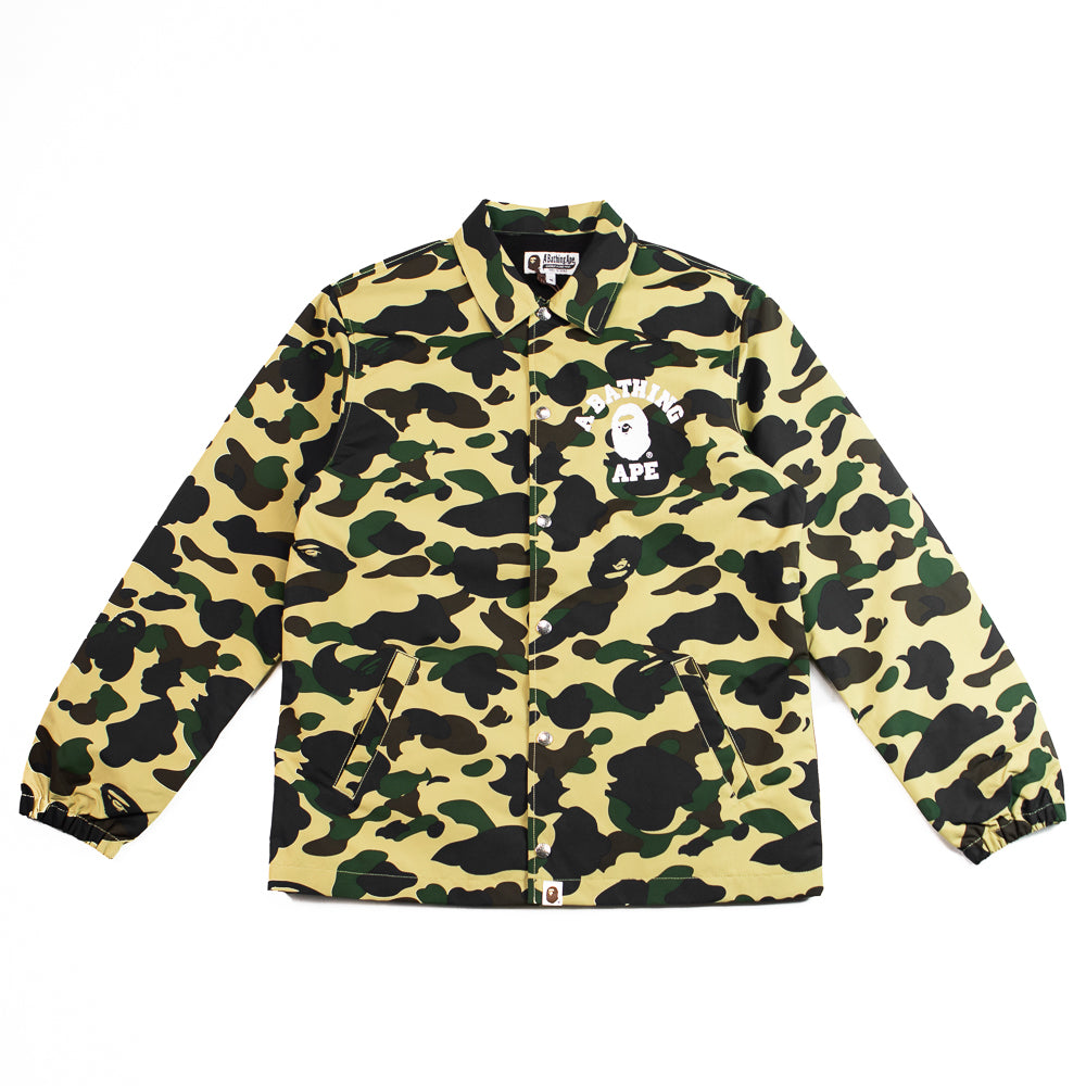 1st Camo Nylon Tussah Coach Jacket Yellow