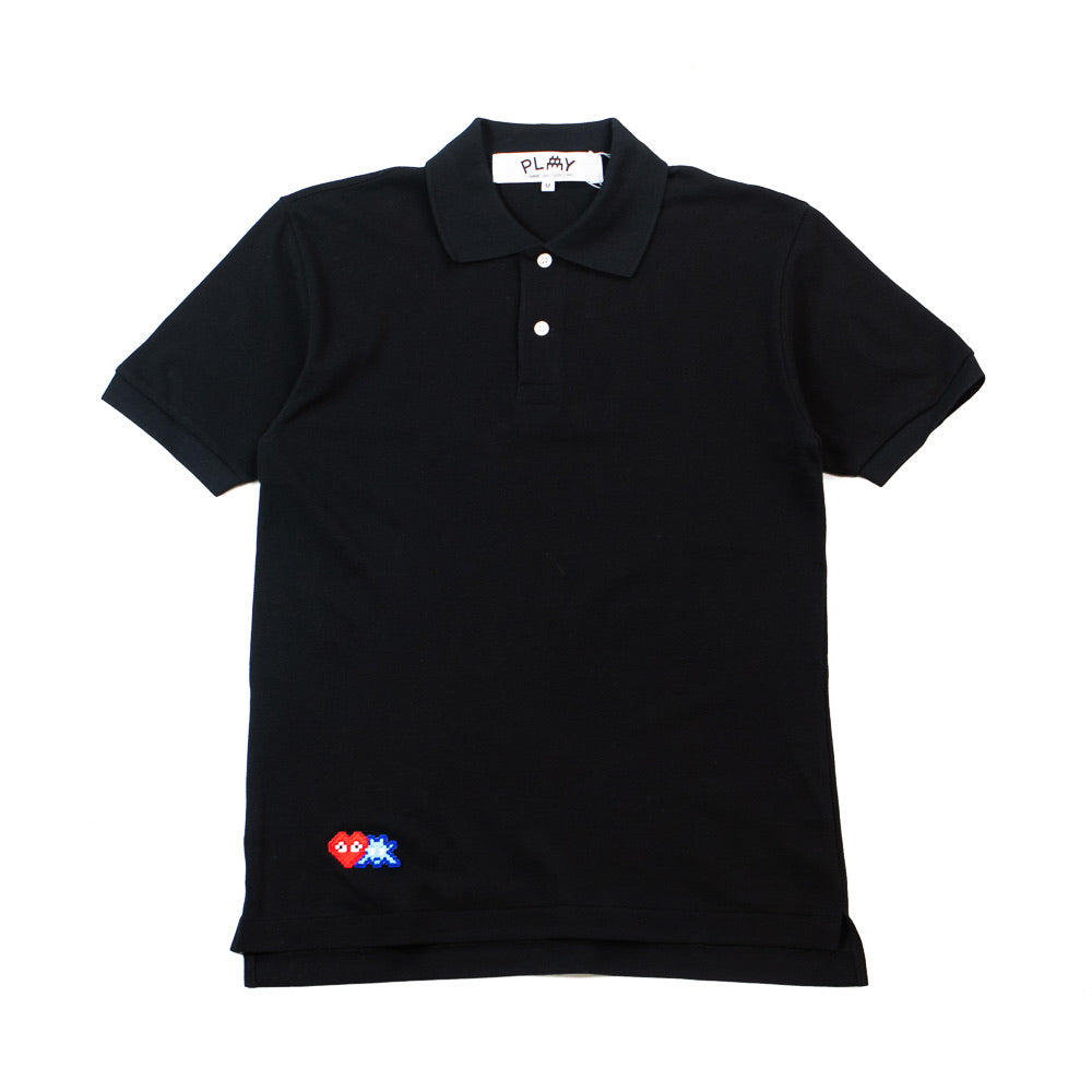 CDG PLAY x INVADER Polo (Black) – Corporate - Main Image