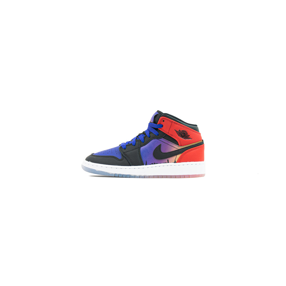 University Red Jordan Aj1 Mid Red And Blue AIR JORDAN MID (GS