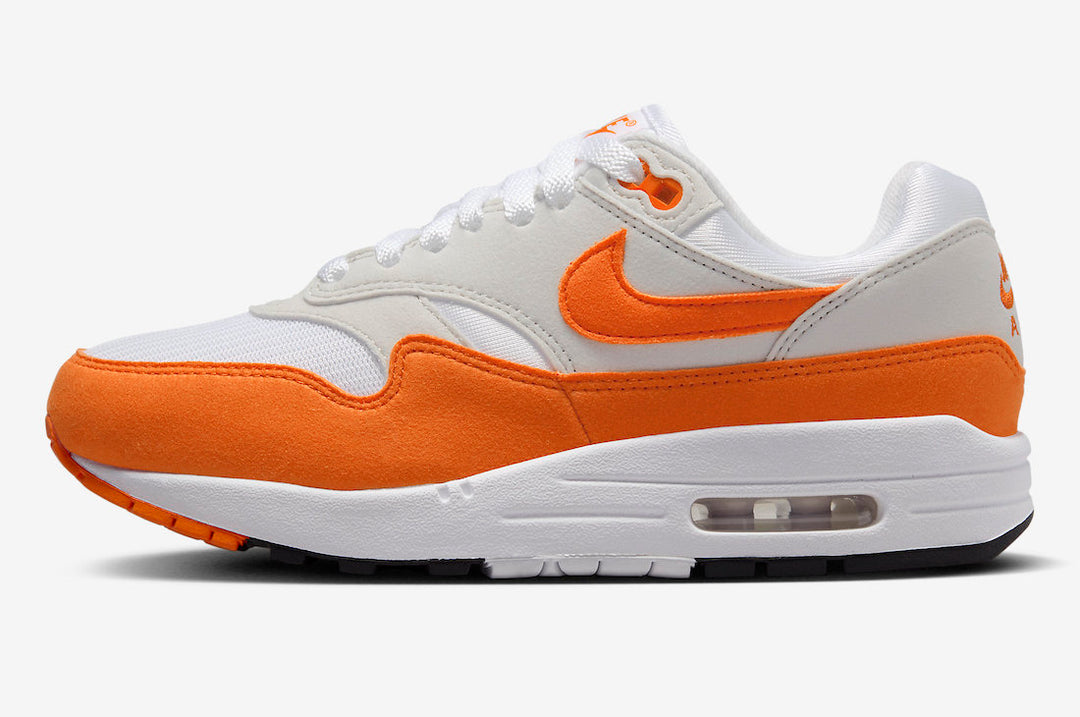 Wmns Air Max 1 (Neutral Grey/Safety Orange)