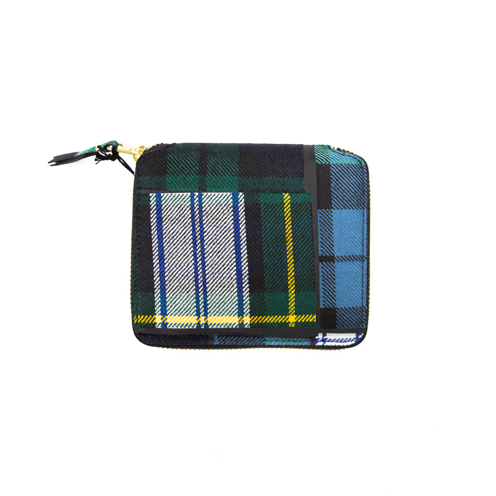 小物 TARTAN PATCHWORK CDG Tartan Patchwork Zip Wallet (Green) – Corporate