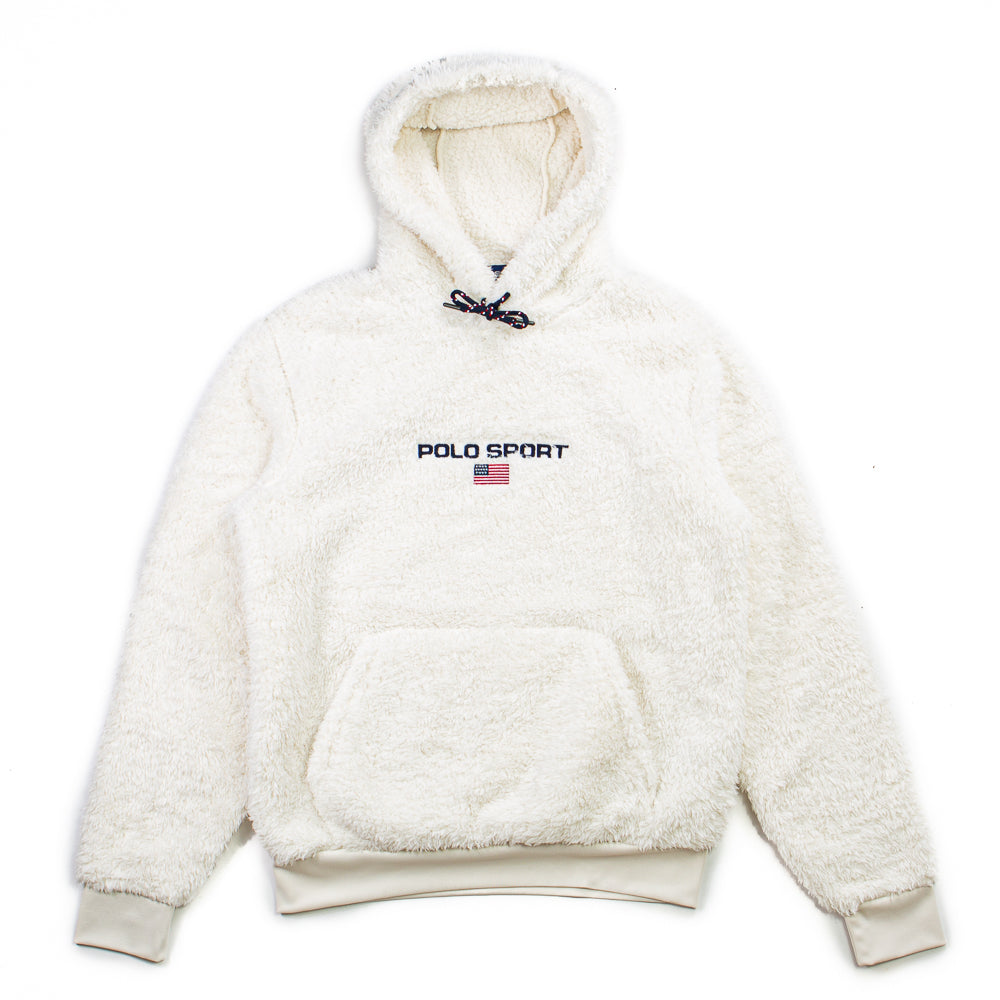 Polo Sport Teddy Fleece Hoodie (Antique White) – Corporate