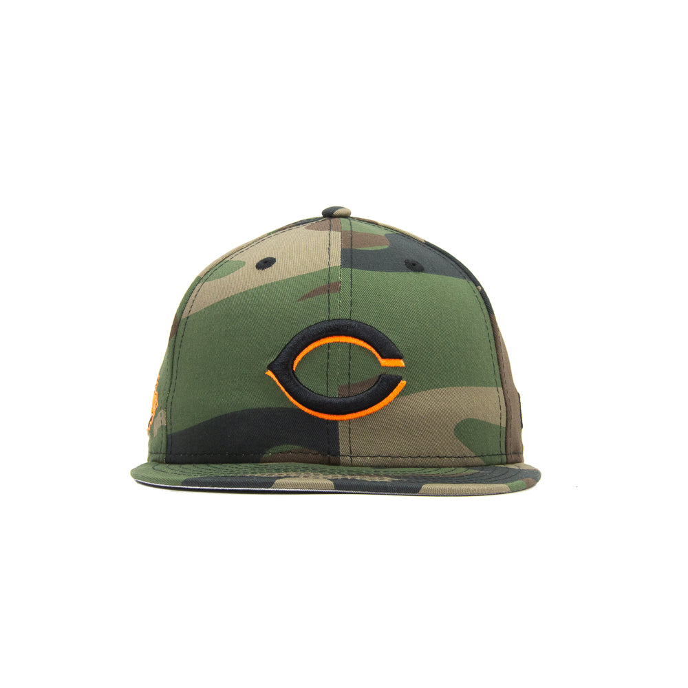 Cincinnati Reds 2011 All-Star Fitted Cap (Camo/Safety Orange