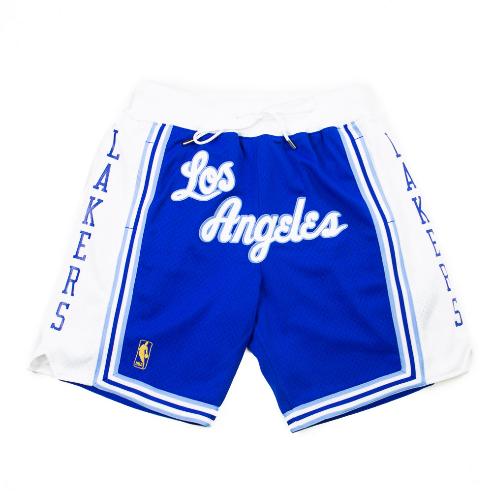 Los Angeles Lakers Basketball Blue Just Don Shorts Jean - Rare