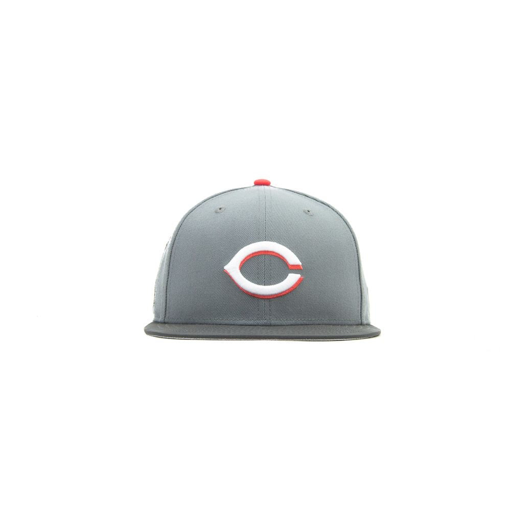 Cincinnati Reds Fountain Fitted Cap (Graphite/Reflective Black