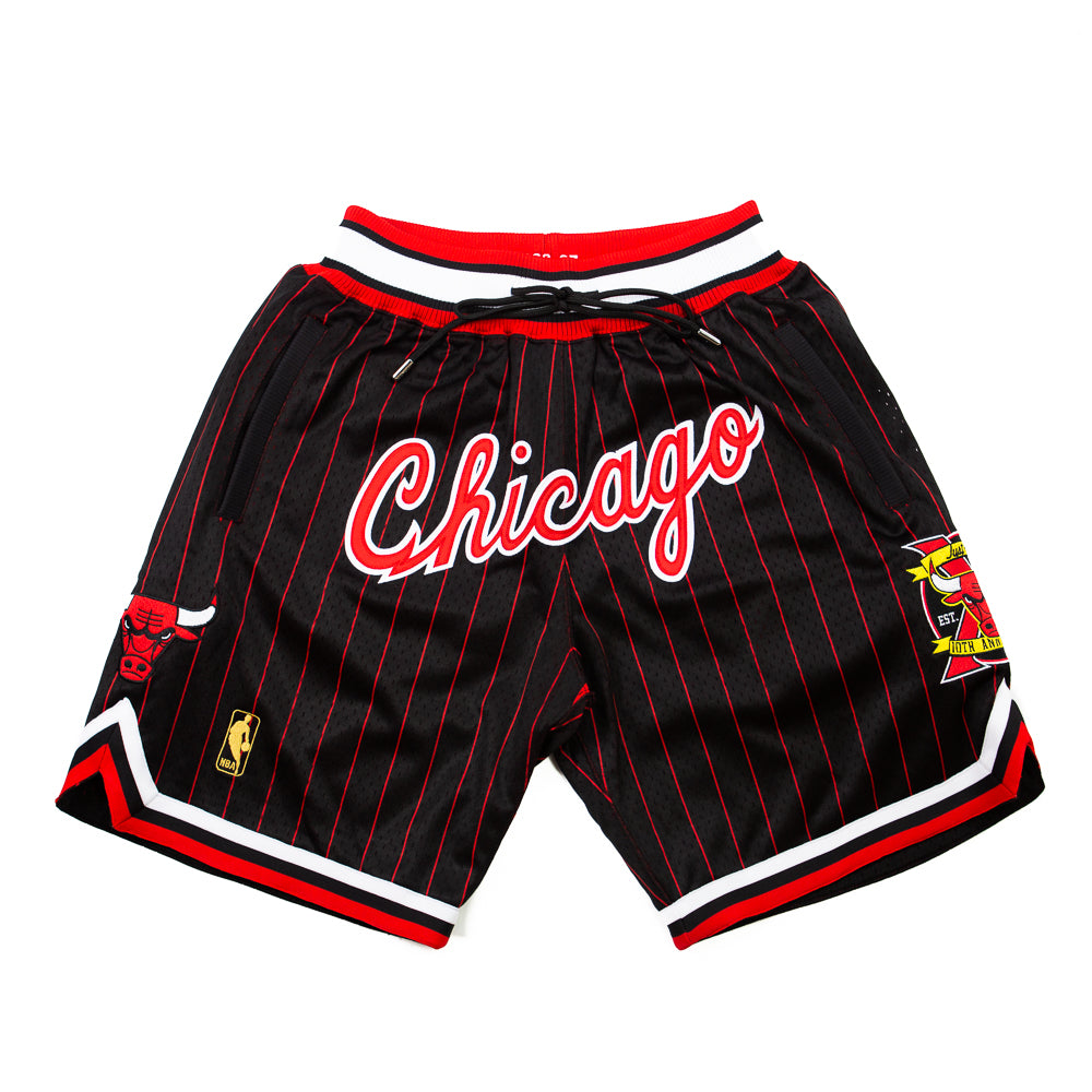 Just Don 10th Year Anniversary Chicago Bulls Shorts (Black