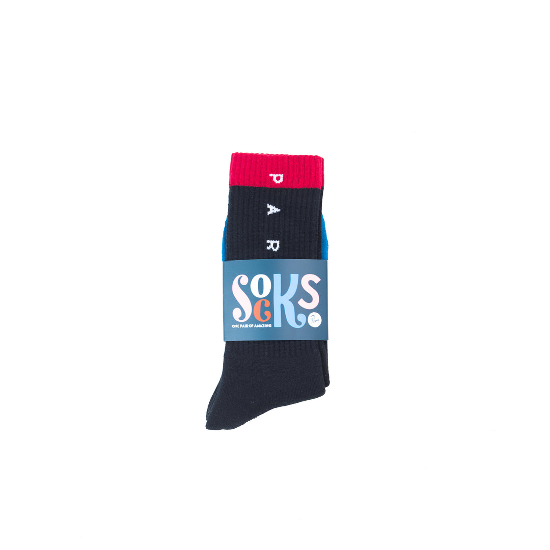 Horizontal Clean Logo Crew Socks (Multi)