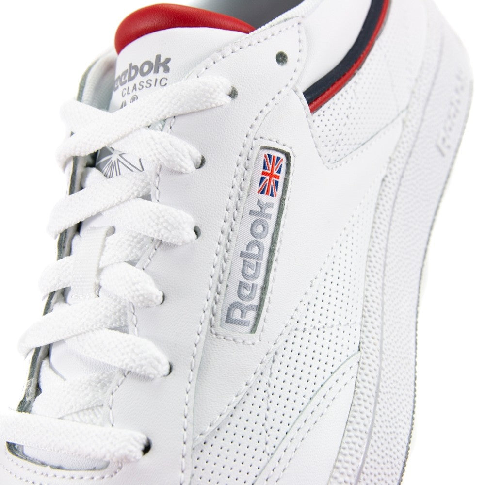 Club C 85 MU White Navy Red Shadow