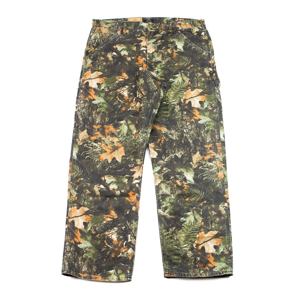 Dungaree Fit Forest-Print Pant (Green)