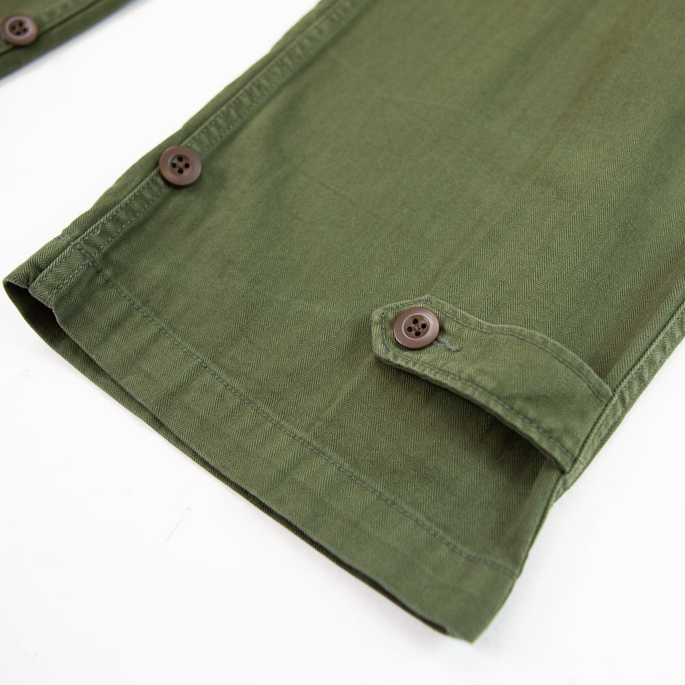 Herringbone French-Twill Cargo Pant (Nature Olive)