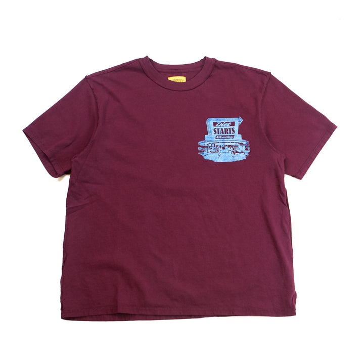 Diner Tee (Maroon)