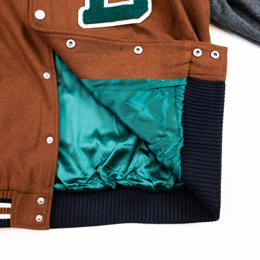 Wings Varsity Jacket (Brown)