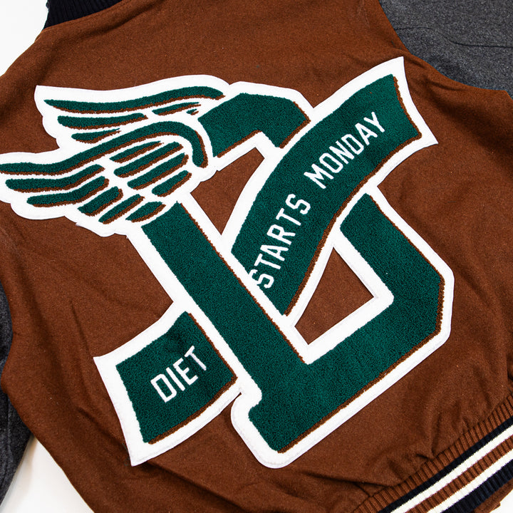 Wings Varsity Jacket (Brown)