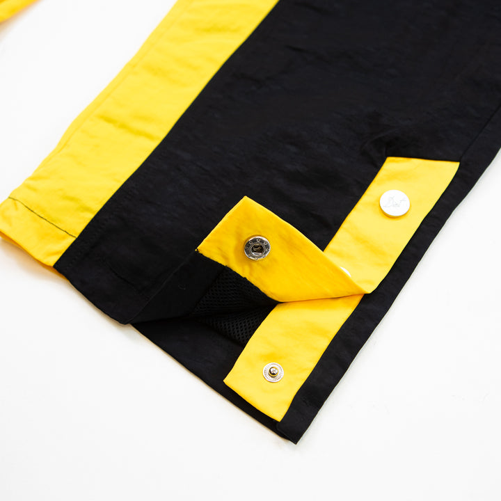 Nylon Cargo Pants (Black/Yellow)