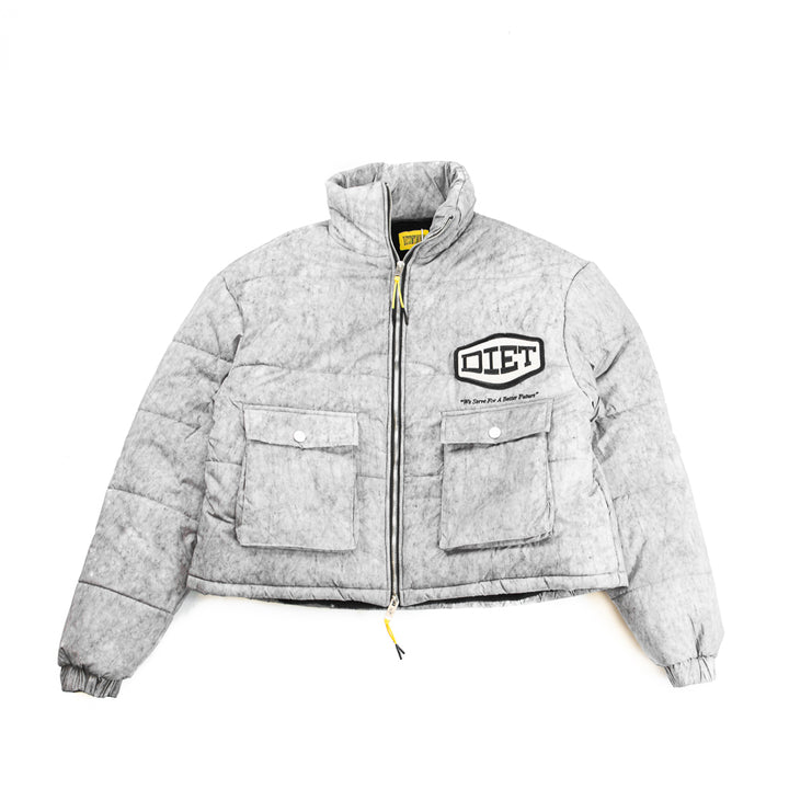 Puffer Jacket (Washed Grey)