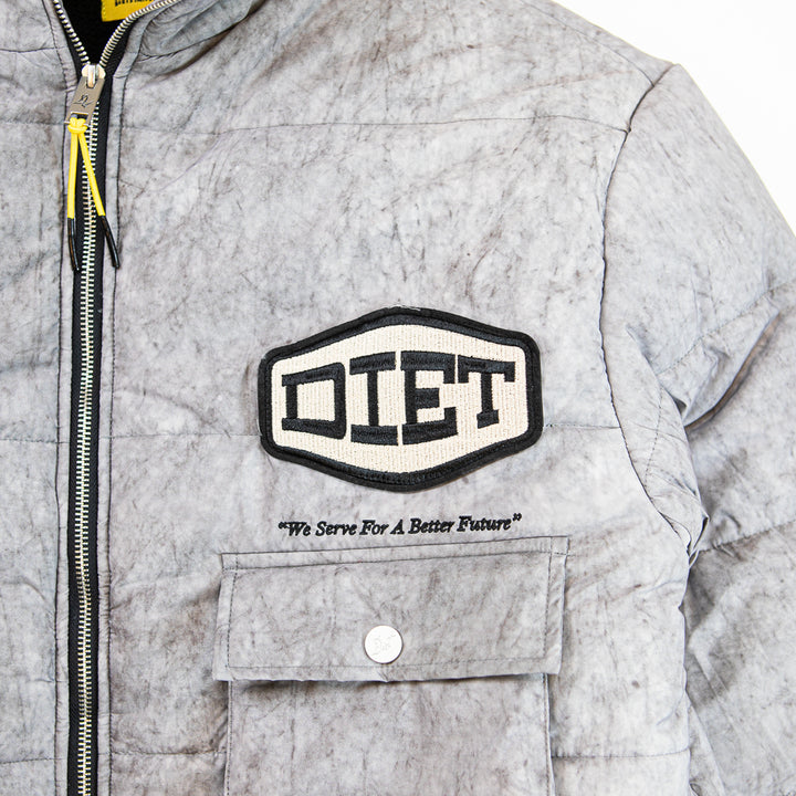 Puffer Jacket (Washed Grey)