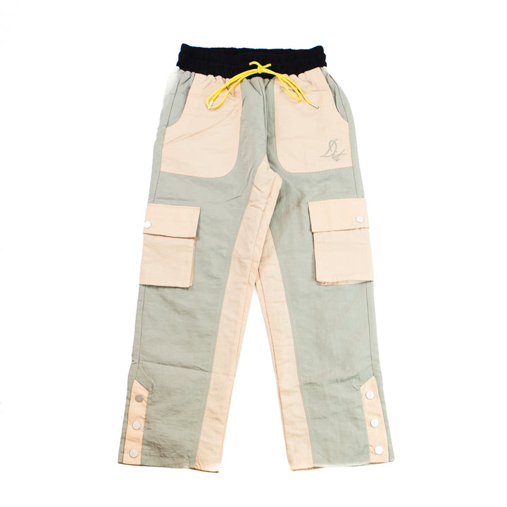 Nylon Cargo Pants (Grey/Tan)