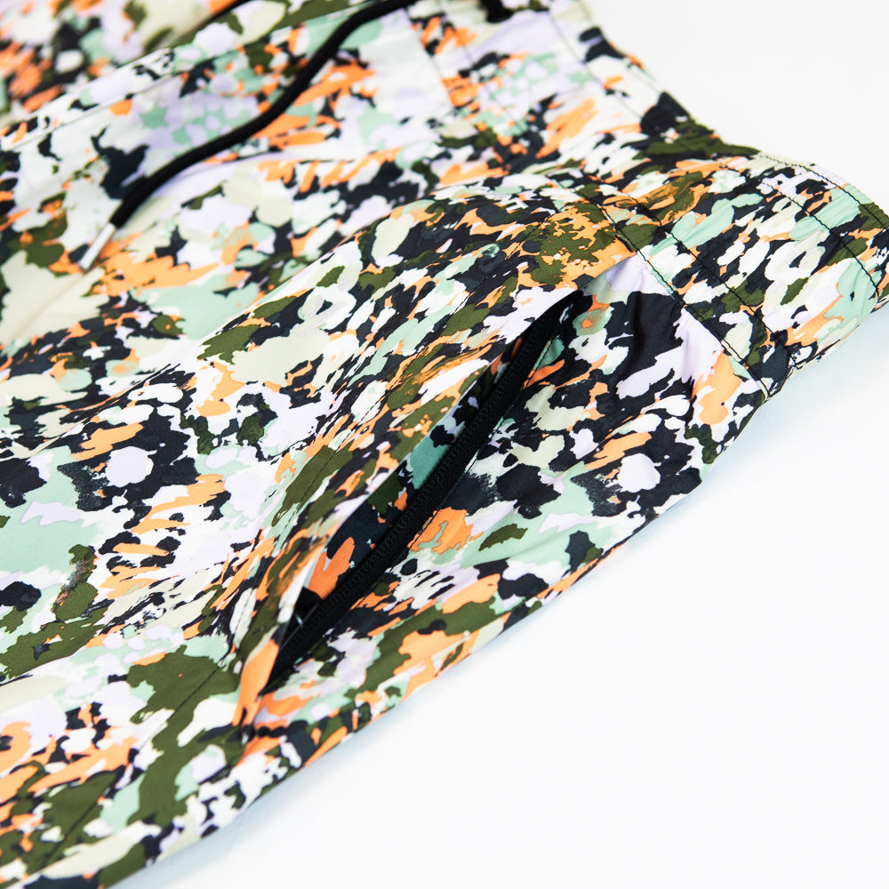 Build Up Pant (Forest Olive Grounded Floral Print)