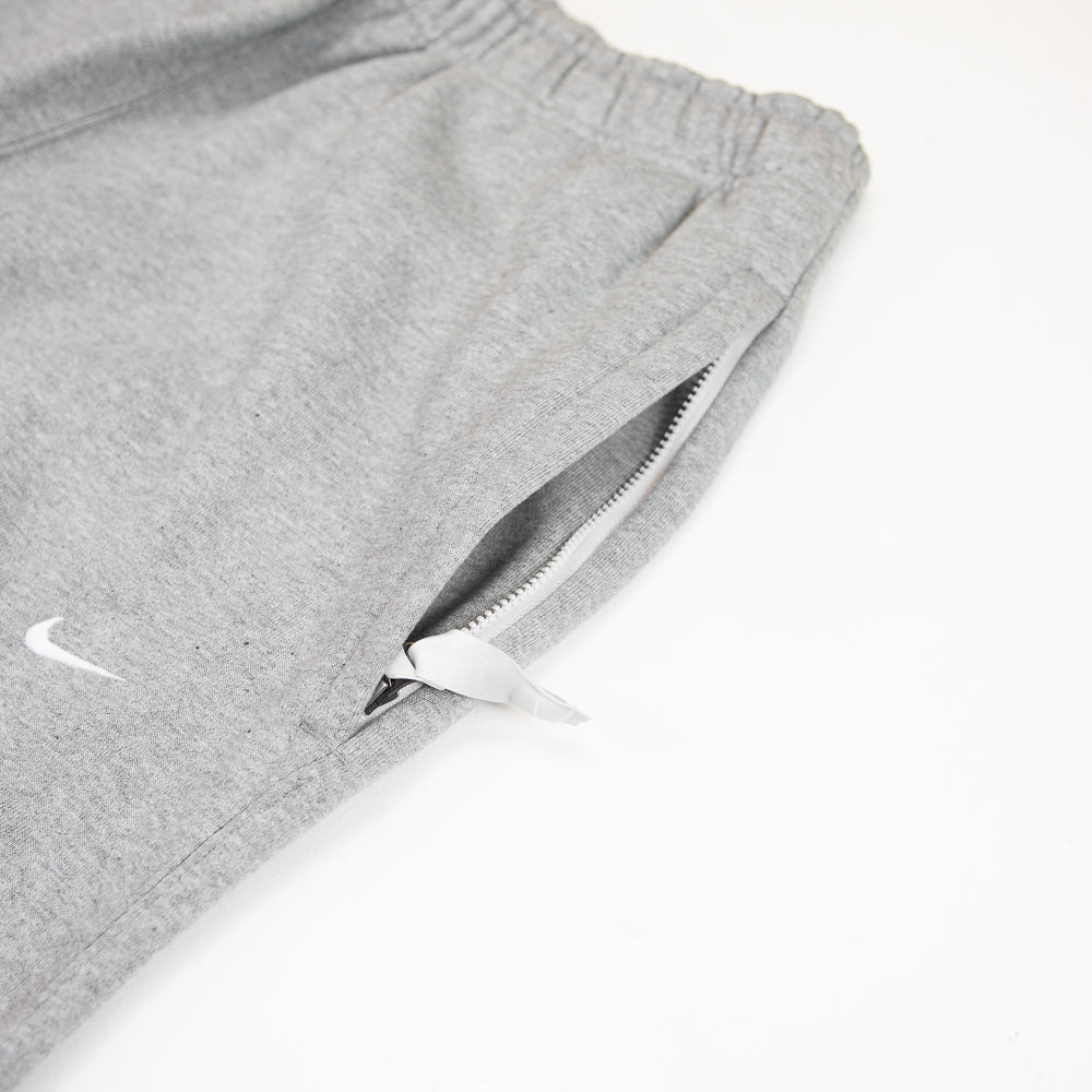 NSW Swoosh Men's Open-Hem Fleece Pants (Dark Grey Heather/White)