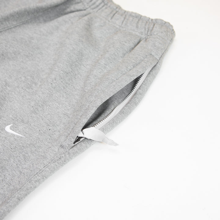 NSW Swoosh Men's Open-Hem Fleece Pants (Dark Grey Heather/White)
