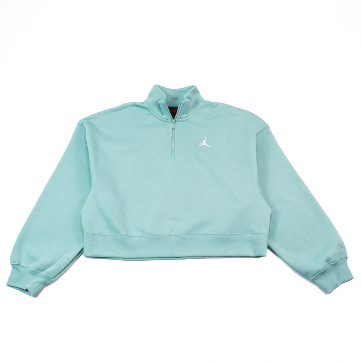 Wmns Air Jordan Brooklyn Fleece 1/4-Zip Top (Cannon/White)