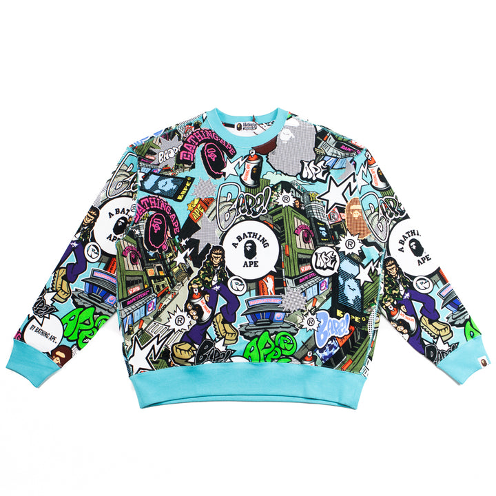 Bape Comic Art Crewneck (Multi)