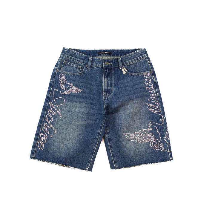 Two Times Studded Jort (Indigo)