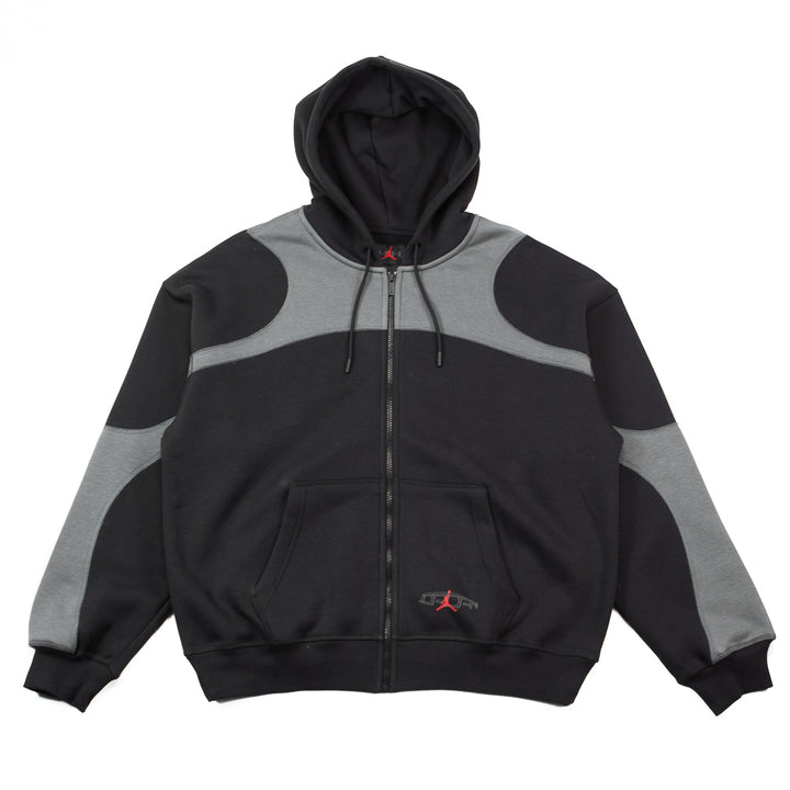 Jordan Oversized Full Zip Hoodie (Black)