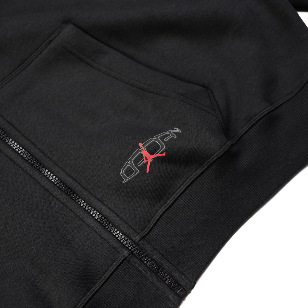 Jordan Oversized Full Zip Hoodie (Black)