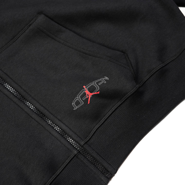 Jordan Oversized Full Zip Hoodie (Black)