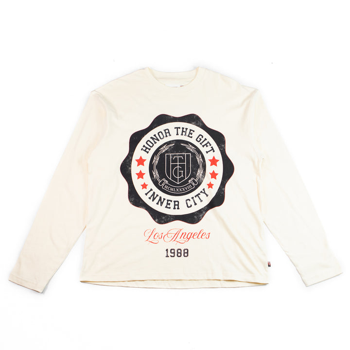 HTG Seal Logo L/S Tee (Bone)