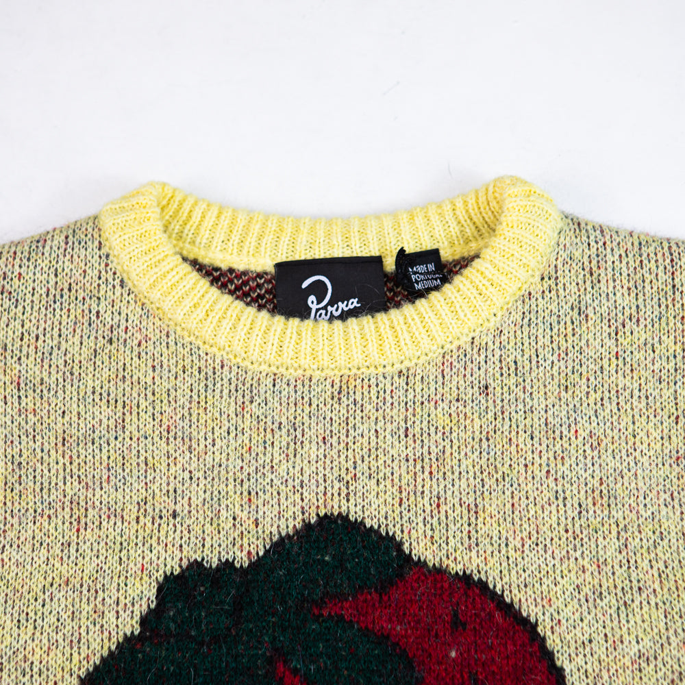 Stupid Strawberry Knitted Pullover (Yellow)