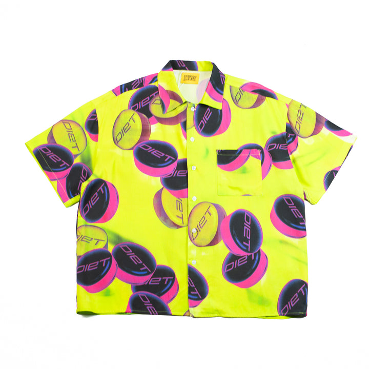 Pill Button Up (Volt Green)