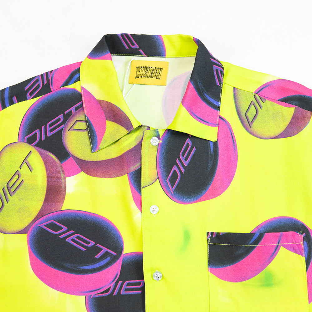 Pill Button Up (Volt Green)