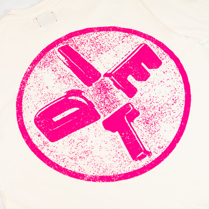 LA Tee (Antique White/Pink)