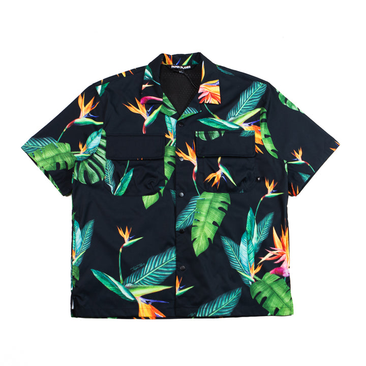 Bird of Paradise Woven Shirt (Black)