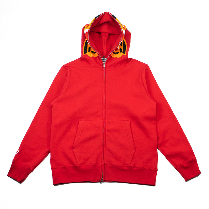 Tiger Full Zip Hoodie (Red)