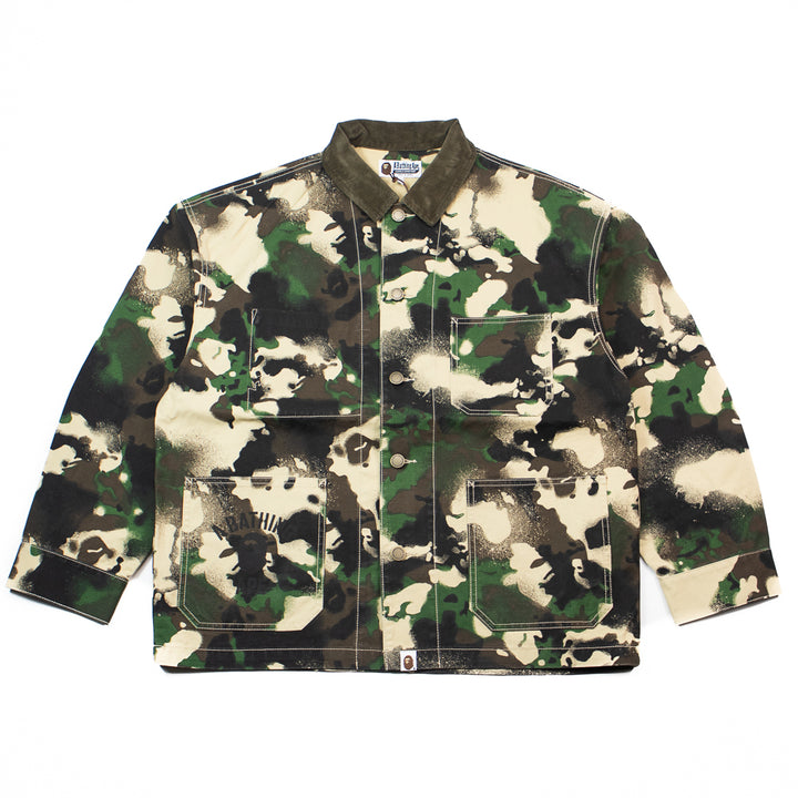 Map Camo Work Jacket (Green)