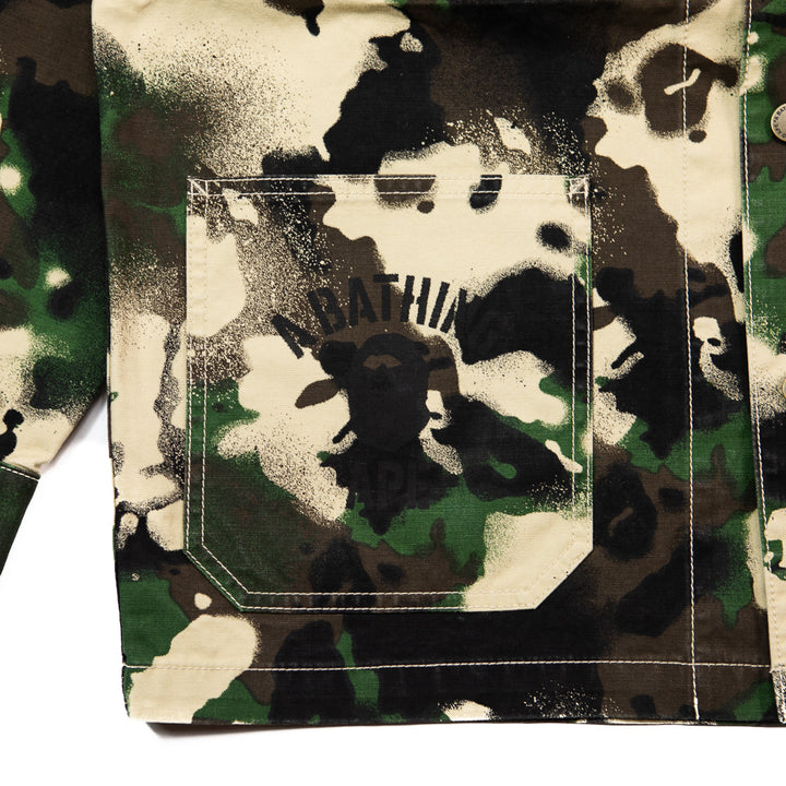 Map Camo Work Jacket (Green)